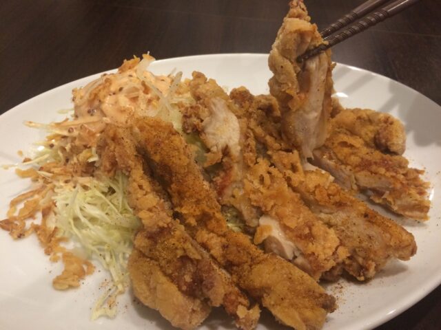 パリ和ケイジャンスパイス唐揚げ定食